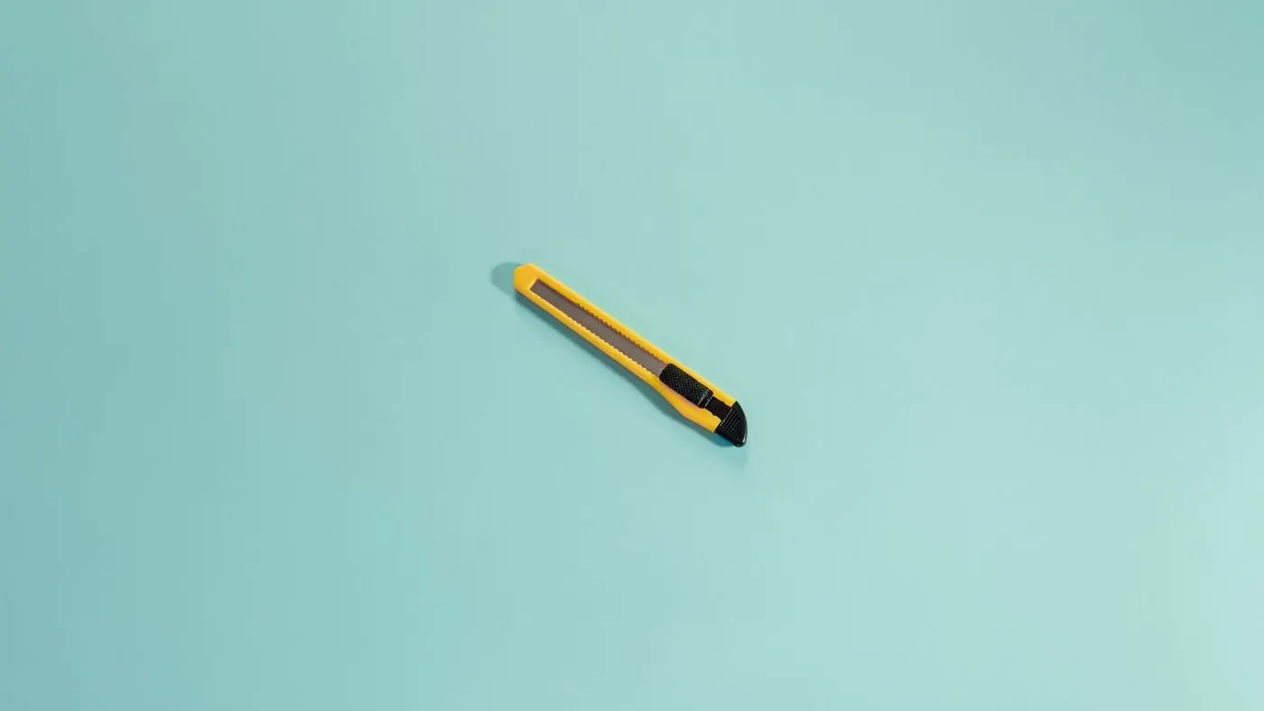 Tapetkniv används vid renovering
