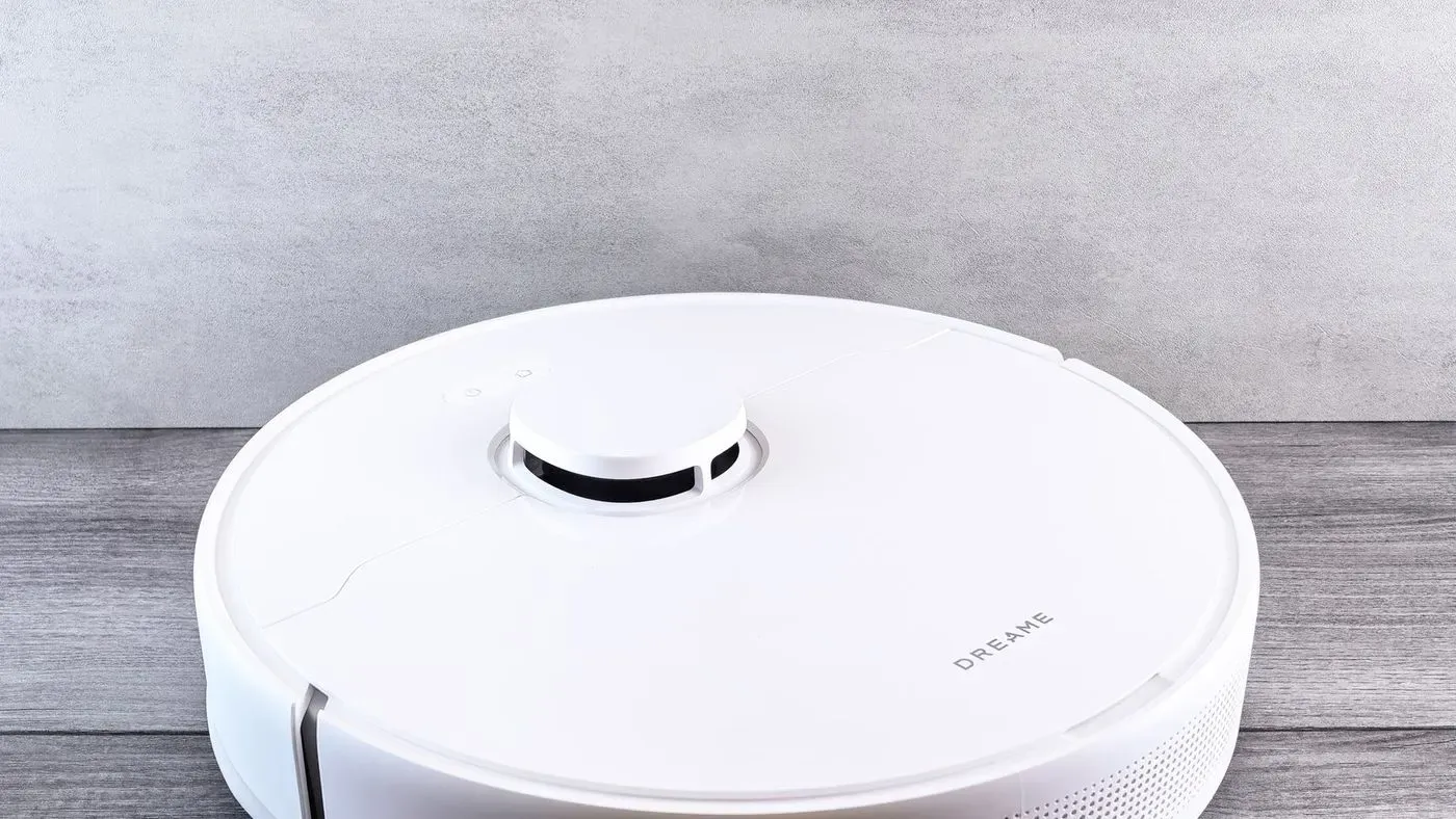 Robotdammsugare på golvet