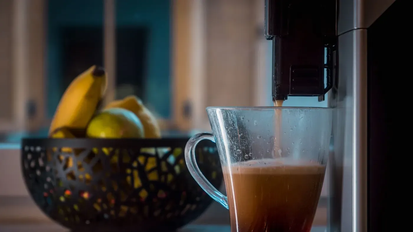 Liten kaffebryggare för köket