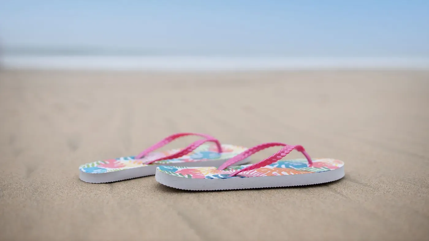 Flipflops på stranden