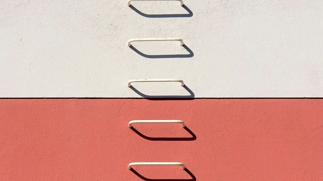 Närbild på stegens steg