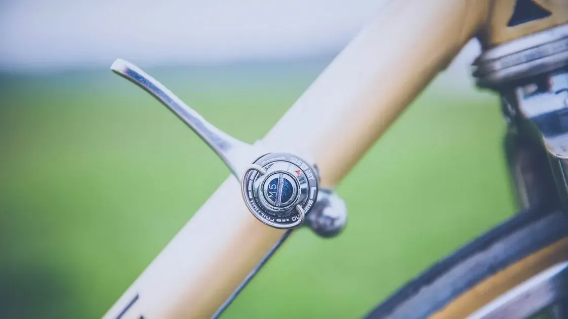 Närbild på cykelramen