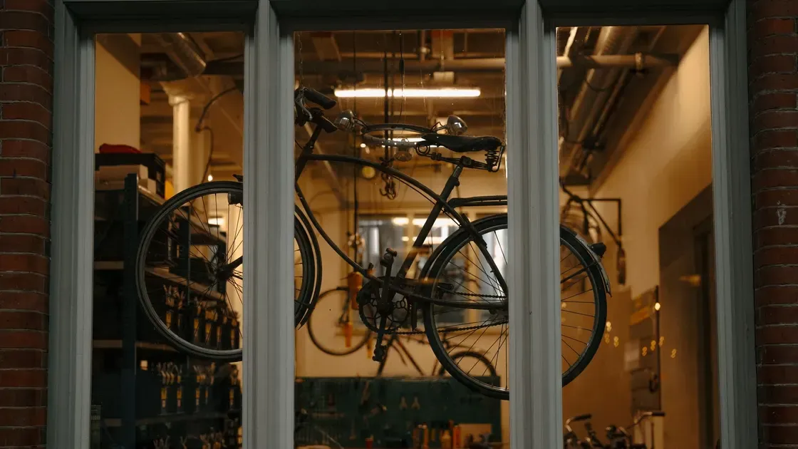 Cykelsadel i närbild