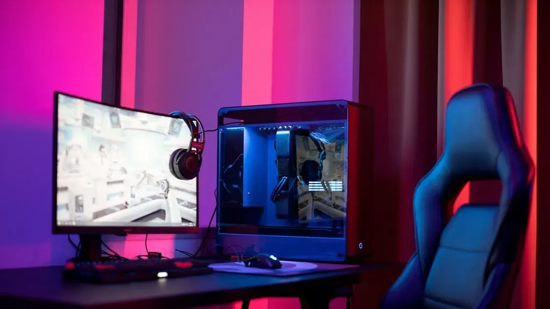 Gaming-pc med belysning