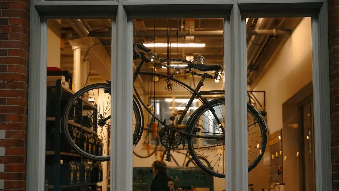 Cykelreparation i verkstad